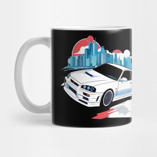 Nissan Skyline R34 GTR Gift Idea Mug